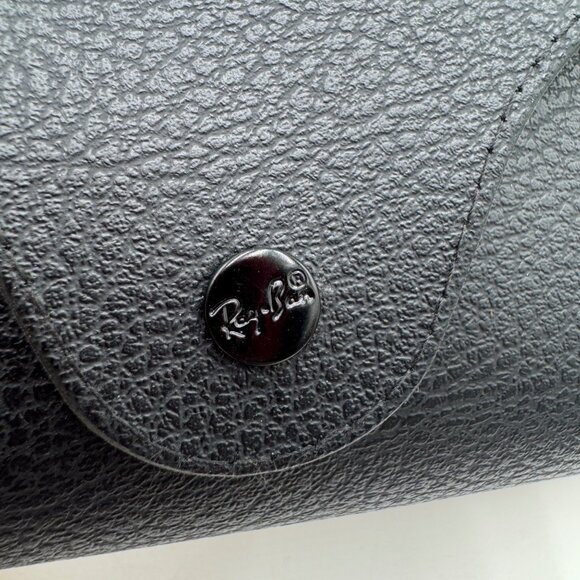 Ray ban Leather Pouch Universal Soft Sunglasses Case Black - Picture 3 of 9